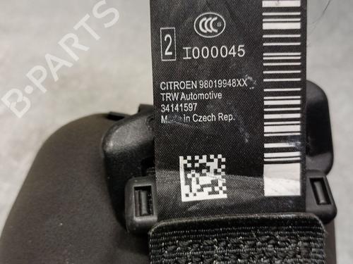 Rear left seatbelt CITROËN DS3 (SA_) 1.2 THP 110 | BP28188981I29 