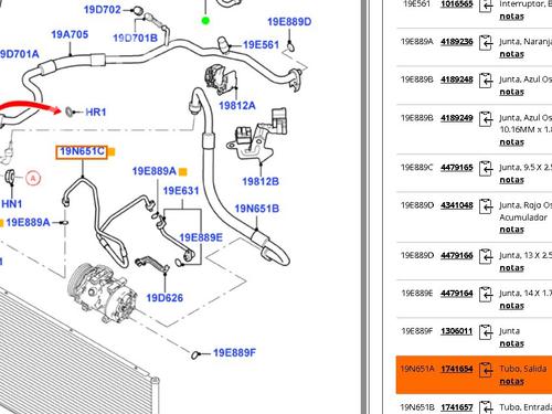 Klimaleitungen für FORD FOCUS II (DA_, HCP, DP) 2.0 TDCi (136 hp) 28337293