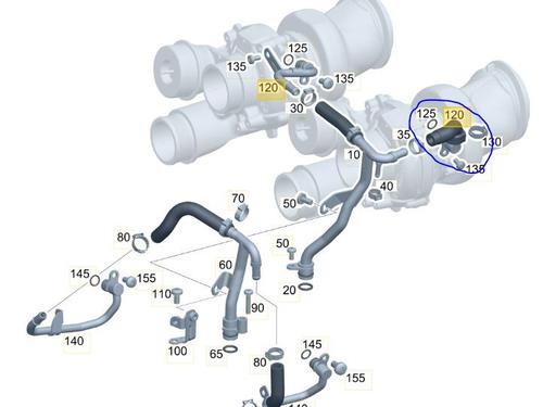 Pipe MERCEDES-BENZ G-CLASS (W463) G 500 (463.260, 463.261) | BP27458644M125 