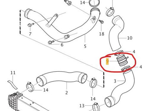 Pipe VOLVO XC60 I SUV (156) D5 AWD | BP29915842M125