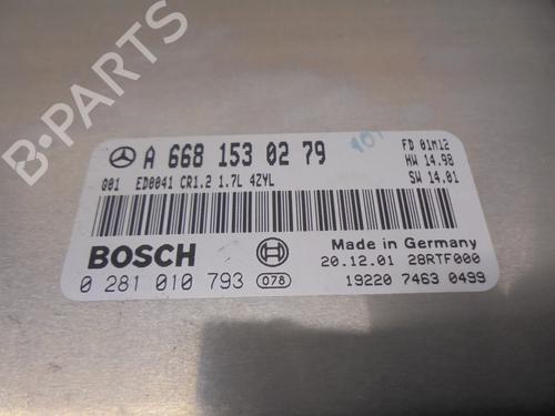 Engine control unit (ECU) MERCEDES-BENZ A-CLASS (W168) A 170 CDI (168.009, 168.109) | BP16473865M57 