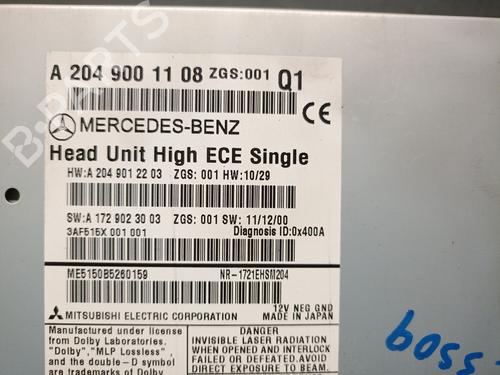 Radio MERCEDES-BENZ C-CLASS (W204) C 220 CDI (204.008) | BP28726273E6