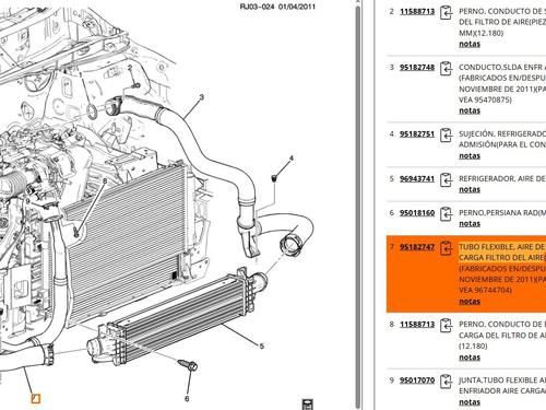 Pipe CHEVROLET AVEO Hatchback (T300) 1.3 D | BP29814569M125