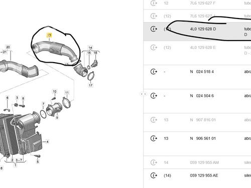 Pipe AUDI Q7 (4LB) 3.0 TDI quattro | BP32338448M125  - Image 5