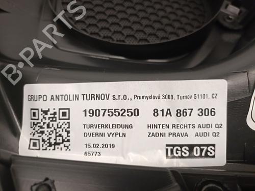 Rear right panel AUDI Q2 (GAB, GAG) 1.0 TFSI | BP25246323C61 