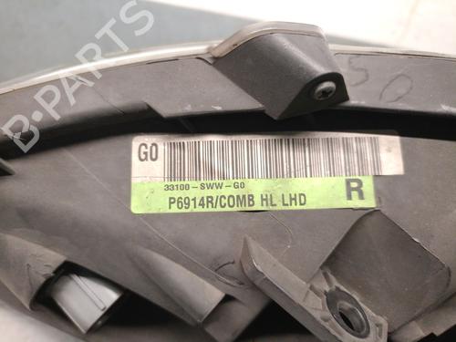 Right headlight HONDA CR-V III (RE_) 2.2 i-CTDi 4WD (RE6) | BP32384110C29