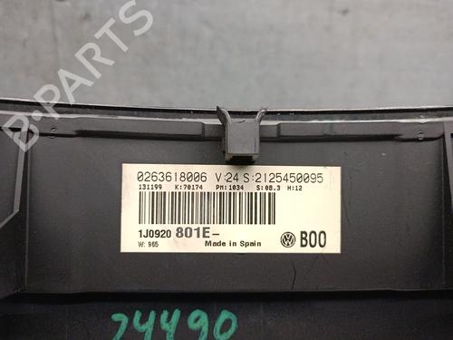 Instrument cluster VW GOLF IV (1J1) 1.9 TDI | BP31707215C47