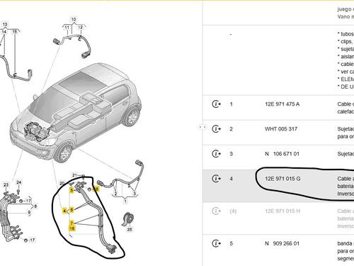 Cable SEAT Mii (KF1, KE1) electric | BP33558507E12 - Image 2