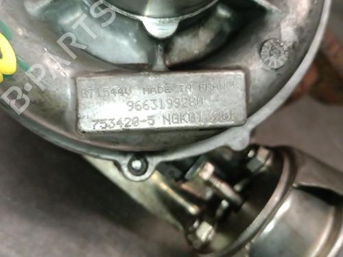 Turbocharger/Supercharger PEUGEOT 3008 I MPV (0U_) 1.6 HDi | BP30696950M71
