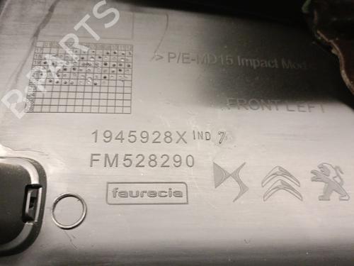 Front left panel DS DS 7 Crossback (J4_, JR_, JC_) E-TENSE 225 (J4DGZU) | BP31886425C58 