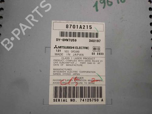 Radio MITSUBISHI OUTLANDER II (CW_W) 2.0 DI-D (CW8W) | BP18546713E6 