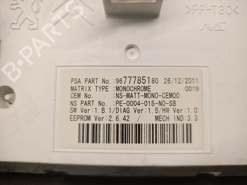 Instrument cluster PEUGEOT 5008 (0U_, 0E_) 2.0 HDi 150 / BlueHDi 150 | BP31814998C47 