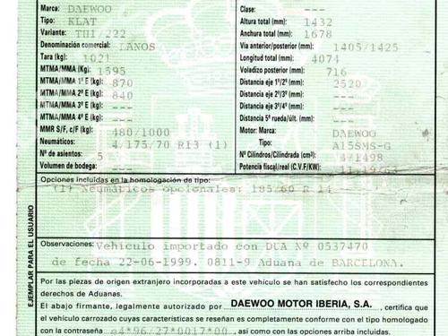 Right taillight DAEWOO LANOS (KLAT) 1.5 | BP5622922C35 