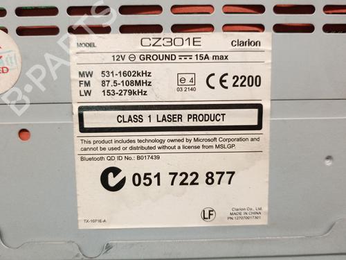 Radio AUDI A3 (8L1) 1.9 TDI | BP30169563E6 