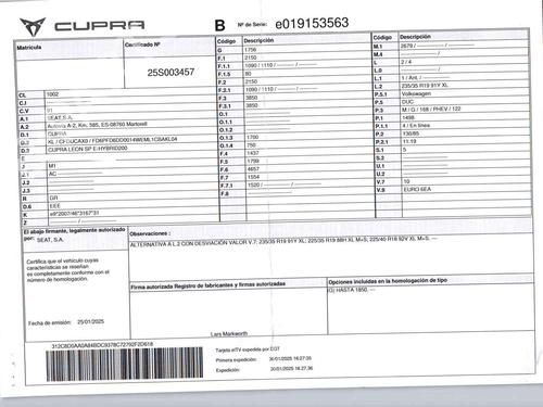 Hattehylde CUPRA LEON (KL1, KU1, KUG) 1.5 eTSI | BP29946711C85 - Image 5