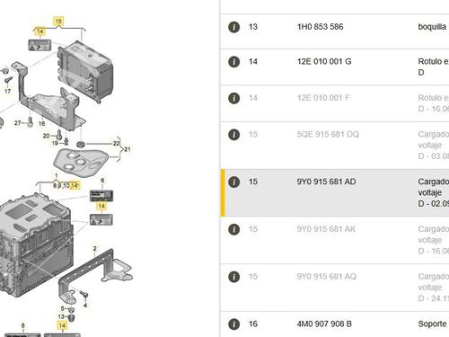 Batteri VW TOUAREG (CR7, RC8) 3.0 TSI 4motion | BP30260551E11