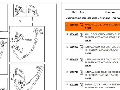AC pipe MERCEDES-BENZ SPRINTER 3,5-t Van (B906) 318 CDI (906.631, 906.633, 906.635, 906.637) | BP27596664M126 