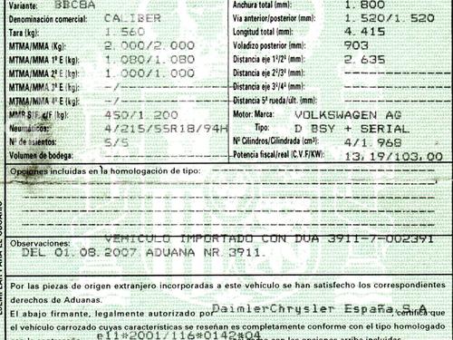 Venstre solskærm DODGE CALIBER 2.0 CRD | BP9202209I1 - Image 7