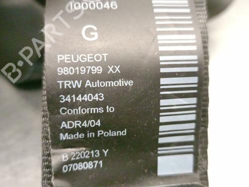 Front left seatbelt PEUGEOT 3008 I MPV (0U_) 2.0 HDi Hybrid4 (0URHCA) | BP27406736I26 
