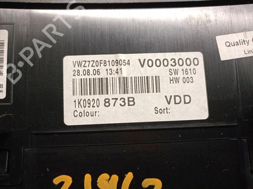 Instrument cluster VW GOLF V (1K1) 2.0 TDI | BP23066874C47 