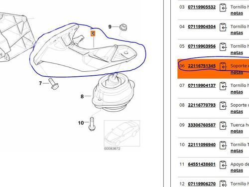 Engine mount BMW X5 (E53) 4.4 i | BP21578534M89 