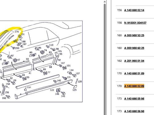 Other MERCEDES-BENZ S-CLASS (W140) 300 SE, SEL/S320 (140.032, 140.033) | BP24334825O1 