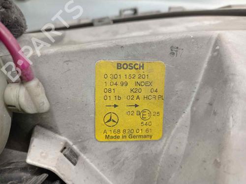 Left headlight MERCEDES-BENZ A-CLASS (W168) A 140 (168.031, 168.131) | BP10729228C28 