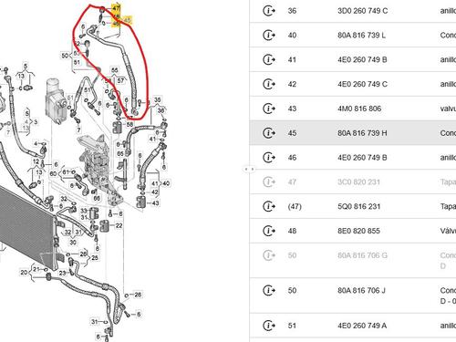 AC pipe AUDI Q5 (FYB, FYG) 50 TFSI e quattro | BP33455519M126 - Image 2