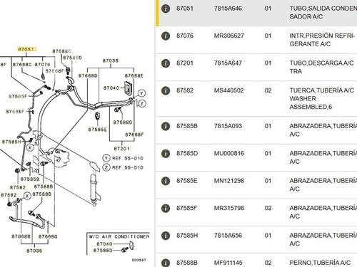 AC pipe MITSUBISHI ASX (GA_W_) 1.8 DI-D (GA6W) | BP30510608M126 - Image 6