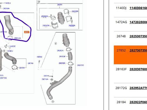 Pipe HYUNDAI BAYON (BC3) 1.0 T-GDI 48V-Hybrid | BP28590840M125  - Image 5