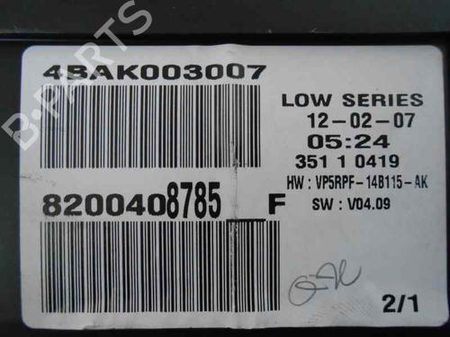Instrument cluster RENAULT MEGANE II (BM0/1_, CM0/1_) 1.9 dCi (BM0G, CM0G) | BP2100347C47 