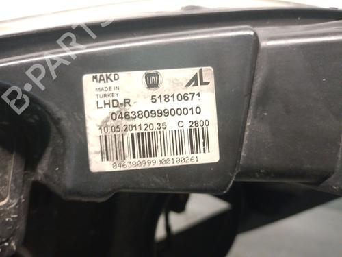 Right headlight FIAT DOBLO Cargo (263_) 1.3 D Multijet | BP32190953C29 - Image 9