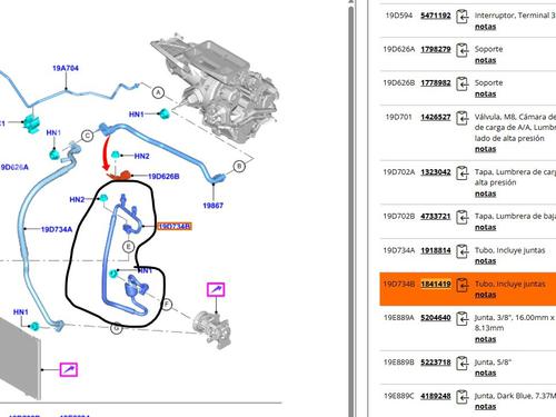 AC pipe FORD TRANSIT COURIER B460 Box Body/MPV 1.5 TDCi | BP32028565M126 
