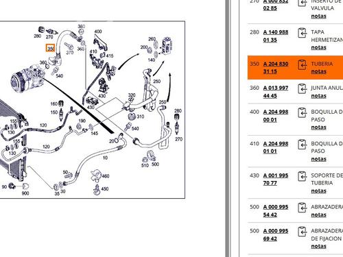 AC pipe MERCEDES-BENZ C-CLASS (W204) C 300 4-matic (204.081) | BP29973282M126