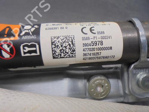 Right curtain airbag OPEL CORSA E (X15)  | BP15896685C12 