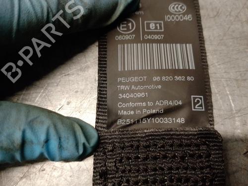 Rear left seatbelt PEUGEOT 3008 I MPV (0U_) 1.2 | BP15984876I29 