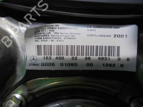 Driver airbag MERCEDES-BENZ M-CLASS (W163) ML 270 CDI (163.113) | BP4410109C9 