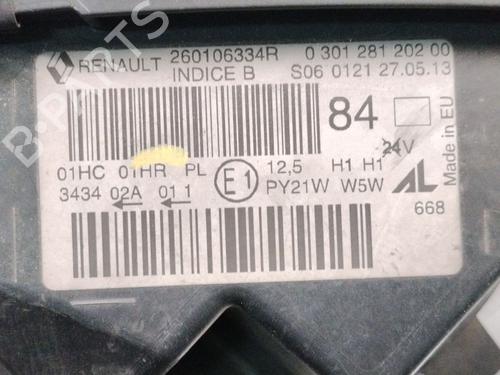 Right headlight RENAULT CAPTUR I (J5_, H5_) 1.5 dCi 90 (J5N4, J5M5, J5MW, J5M6, J5AL, J5AJ) | BP36363121C29 - Image 6