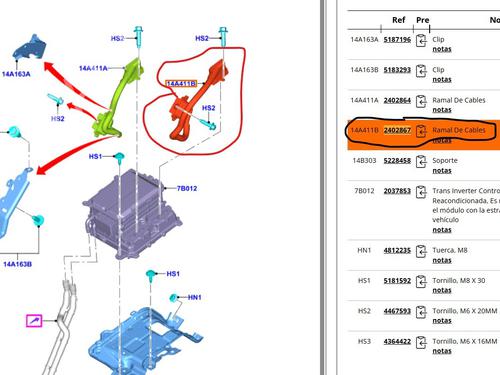 Cable FORD MONDEO V Saloon (CD) 2.0 Hybrid | BP30453168E12 