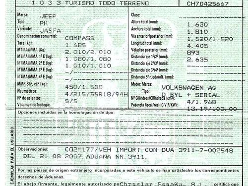 Venstre fortil invendig håndtag JEEP COMPASS (MK49) 2.0 CRD 4x4 | BP3215965I13 - Image 8