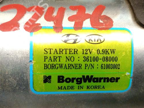 Starter HYUNDAI BAYON (BC3) 1.0 T-GDI 48V-Hybrid | BP25243815M8 - Image 6