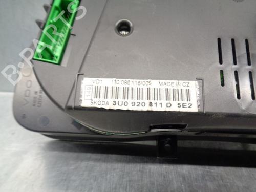 Instrument cluster SKODA SUPERB I (3U4) 2.0 TDI | BP13487961C47 