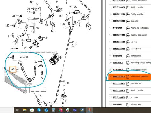 AC pipe PORSCHE CAYENNE (9PA) 3.2 | BP28098219M126 