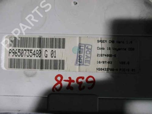 Instrument cluster CITROËN C3 I (FC_, FN_) 1.4 i | BP2061566C47 