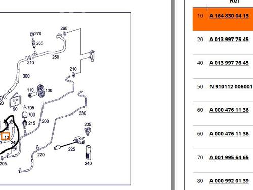 AC pipe MERCEDES-BENZ M-CLASS (W164) ML 320 CDI 4-matic (164.122) | BP33012419M126 - Image 2