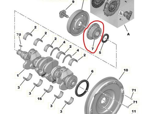 Pulley TOYOTA PROACE Van (MDZ_) 1.6 D4d (MDZ9) | BP30122059M122