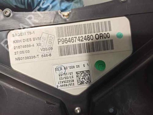 Instrument cluster PEUGEOT 307 (3A/C) 2.0 HDi 110 | BP5187621C47 