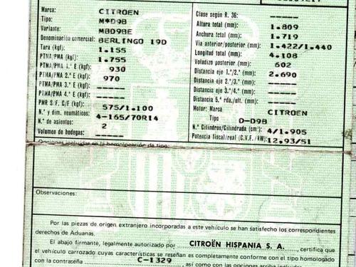 Gearbox CITROËN BERLINGO / BERLINGO FIRST Box Body/MPV (M_) 1.9 D (MBDJY) | BP5774692M3 