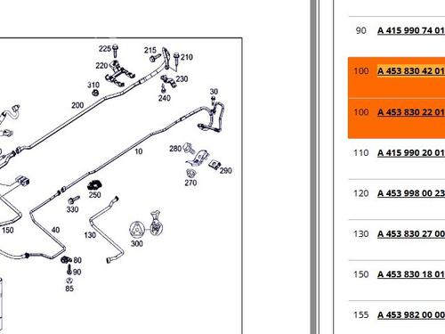 AC pipe SMART FORFOUR Hatchback (453) electric drive (453.091) | BP29457413M126