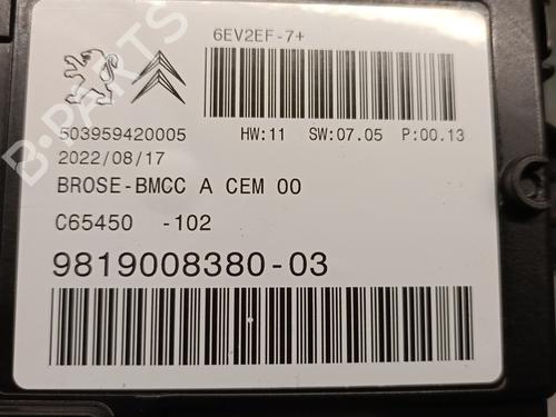 Electronic module DS DS 7 Crossback (J4_, JR_, JC_) E-TENSE 225 (J4DGZU) | BP31907398M83